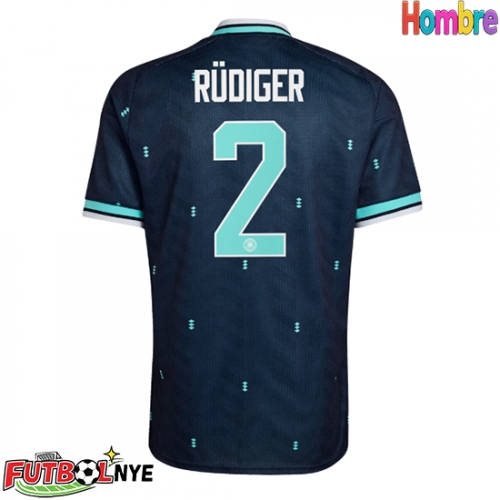 Camiseta Alemania Antonio Rudiger #2 Visitante Equipación Mundial 2026 manga corta